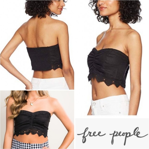 55. 🆕 Free People Dream Lover Crochet Trim Brami - Picture 1 of 6